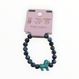 Simply Southern Tracker Bracelet with Lion NWT